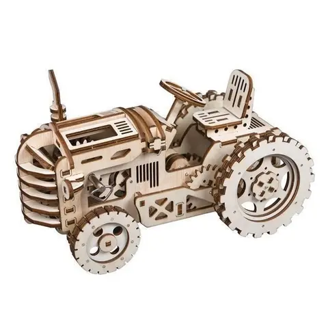 Puzzle 3D en bois - Tracteur - Modèle à monter soi-même