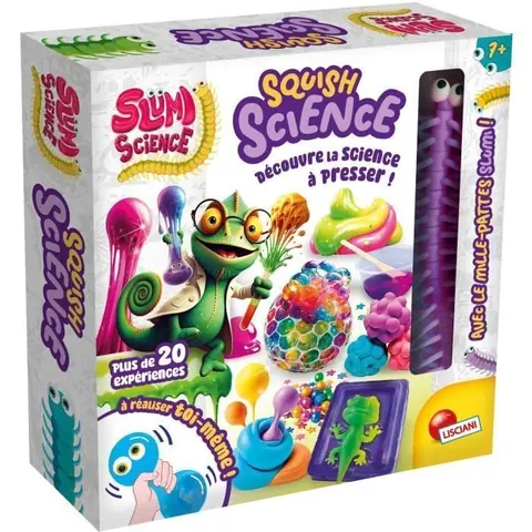 Squish - Kit Scientifique - SLUMI SCIENCE  - Composants Variés Recettes Illustrées