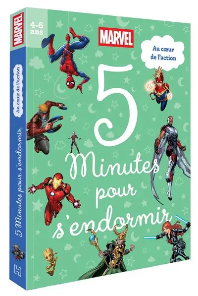 Marvel - 5 minutes pour s'endormir - Au coeur de l'action - Hachette Disney