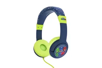 Casque Audio pour Enfant Filaire Stéréo avec Coussinets Orientables Bleu