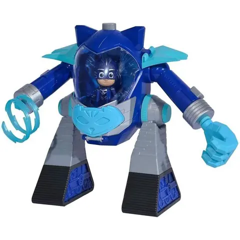 Jouet - SIMBA - Turbo Robot avec Canon - Catboy - Fonction roue libre - Figurine incluse