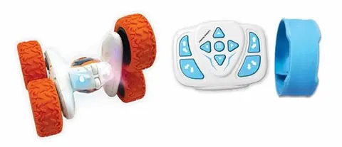 CROSSLANDER® Voiture télécommandée tout-terrain lumineuse programmable et rechargeable avec contrôle au poignet - LEXIBOOK