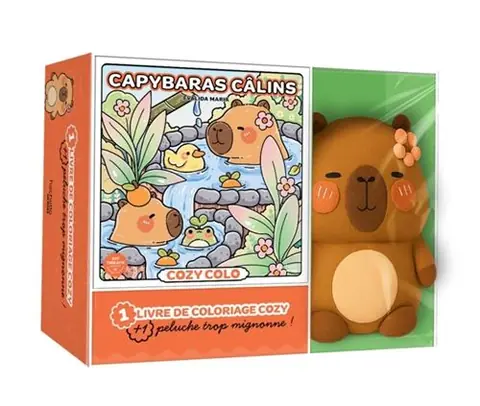 Coffret Capybaras câlins - Cozy colo + peluche Capybara - Evalida Maria - Hachette Heroes - Coffret - Jeux livres objets