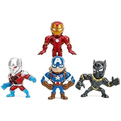 Figurines Marvel - JADA - Lot de 4 - 63 cm - Détails soignés - Pour enfants à partir de 8 ans