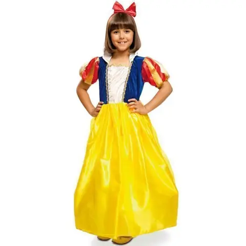 Déguisement - Blanche-Neige Classique - Taille 10 ans - Blanc - Polyester