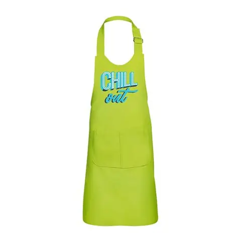 Fabulous Tablier Cuisine Enfant 2 Poches Vert Chill Out - Retro - Haut de gamme