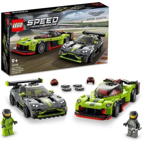 LEGO® 76910 Speed Champions Aston Martin Valkyrie AMR Pro & Vantage GT3 2 Modèles de Voitures de Course Jouet Pour Enfants