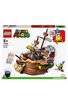 LEGO® 71391 Super Mario Ensemble d’Extension La Forteresse Volante de Bowser, Jouet de Construction pour Enfants avec 3 Figurines