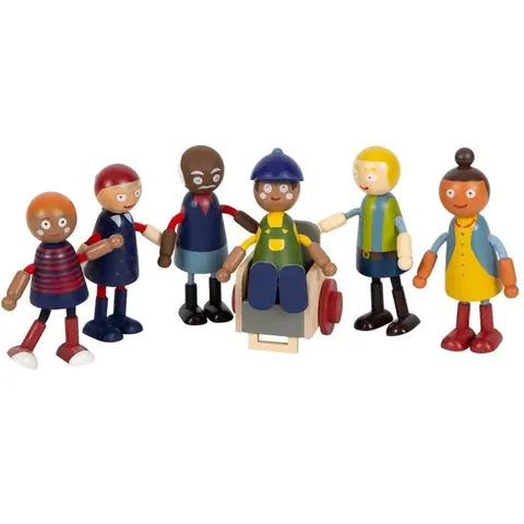 Small foot company - Famille de poupées avec fauteuil roulant - LEGLER