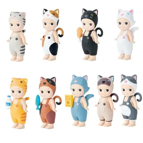 Figurine - SONNY ANGEL - Série limitée Cats Life - Résine - 75–90 mm - 9 modèles (1 par boîte)