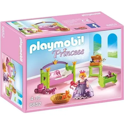 PLAYMOBIL - Princess - Chambre de Princesse - Coffre doré - Chat - Lit - Jouets - Fille - 4 ans
