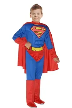 costume Superman garçons bleu/rouge