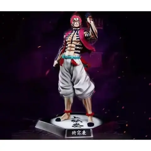 Figurine Akaza Demon Slayer – Figurine Manga Démon avec Socle – Modèle Collector – 28 cm env. SANS BOITE !