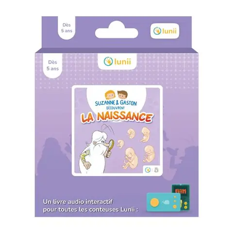 Livre audio Fabrique à histoires Lunii Suzanne & Gaston découvrent la naissance