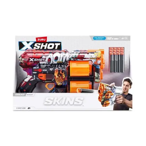 ZURU X-SHOT Dread Lanceur double canon rotatif 27 m