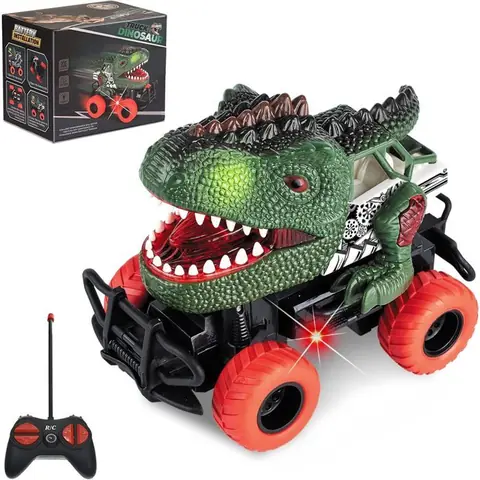 Dinosaure Jouet Voiture Enfant Pour Garçon 3 4 5 6 7 8 AnsVoiture Télécommandée Enfant Led Cars Cadeau Pour Garcon 3-8 Ans
