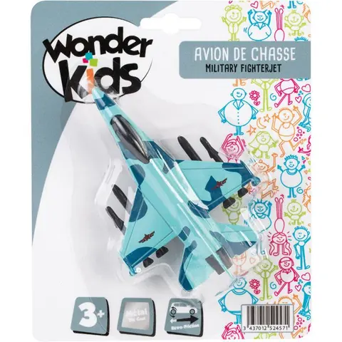 Avion miniature - WONDERKIDS - DS039 - Métal - Design réaliste - Encourage créativité