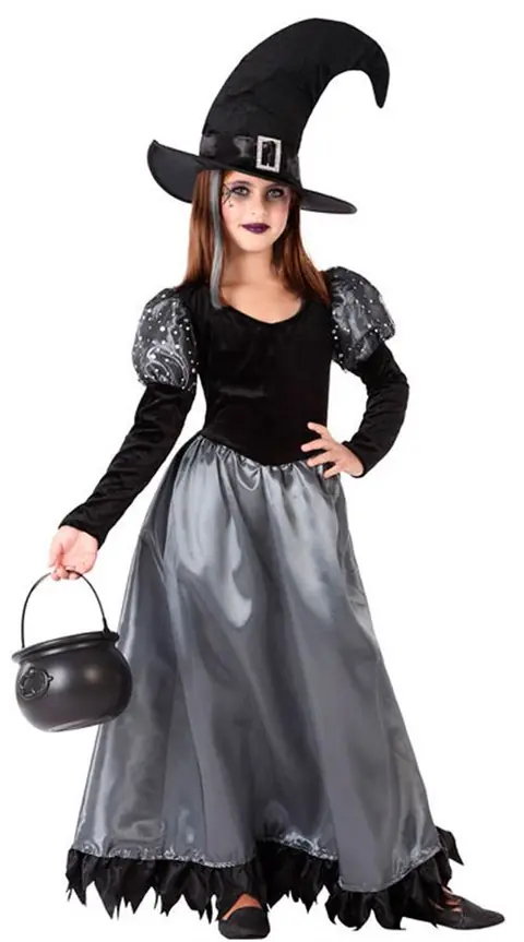 Déguisement Sorcière - Fille - 10/12 ans (140 à 152 cm) ATOSA