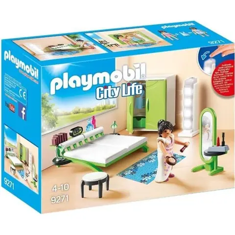 PLAYMOBIL 9271 - La Maison Moderne - Chambre avec Espace Maquillage