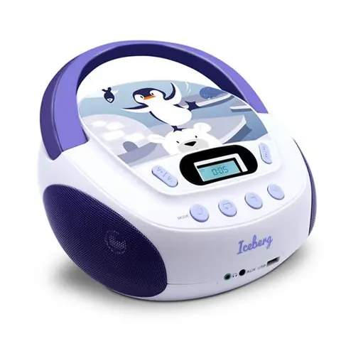 Lecteur CD MP3 Iceberg enfant avec port USB