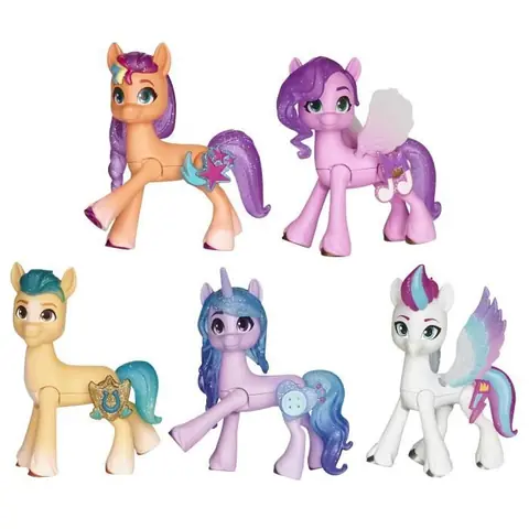 Figurine daction - MY LITTLE PONY - My Little Pony - 5 pièces - Couleurs assorties - Plastique