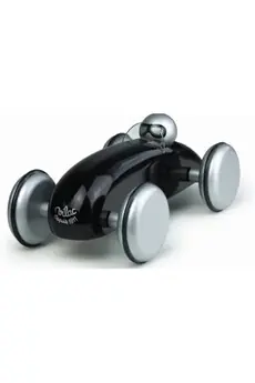 Voiture de course et son pilote : speedster noir