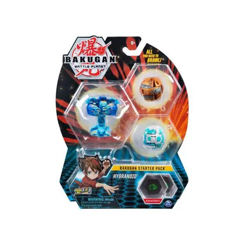 Bakugan Pack De Demarrage Hydranoid : 3 Boules (Blanche Brune Bleue) - Battle Planet
