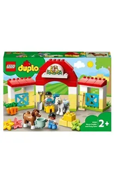LEGO® 10951 DUPLO® Town L’écurie et Soins de Poneys Jouet avec Figurines pour Enfant de 2 Ans et +
