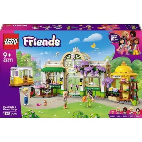 Jeu de construction - LEGO FRIENDS - 42671 - Café aux plantes - Kiosk aux fleurs - 4 mini-poupées