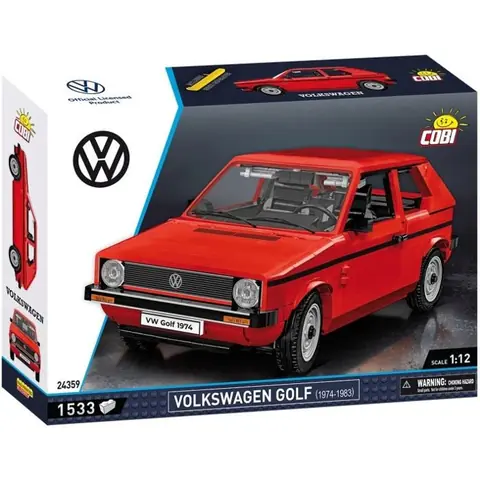 Jeu de construction - VOLKSWAGEN - GOLF (1974-1983) - Rouge - À monter soi-même - Pour enfants