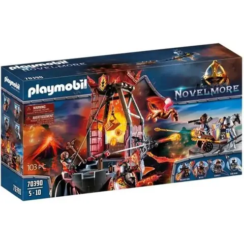 PLAYMOBIL - 70390 - Novelmore - Mine de lave des chevaliers Burnham Raiders