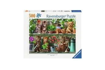 Puzzle chats adorables dans le rack 500 pieces -