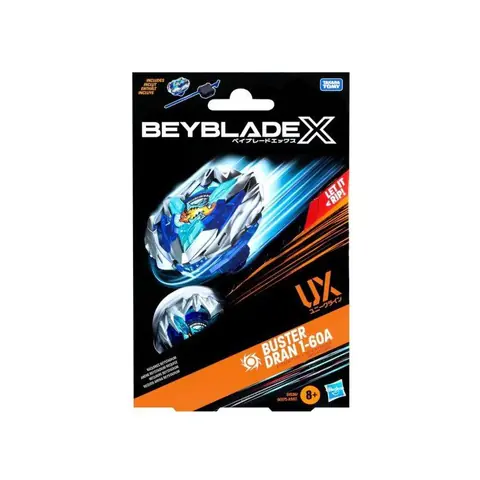 Coffret Toupie Beyblade X Dran 1-60A UX - Set Toupie + Lanceur - Type Attaque + 1 Carte