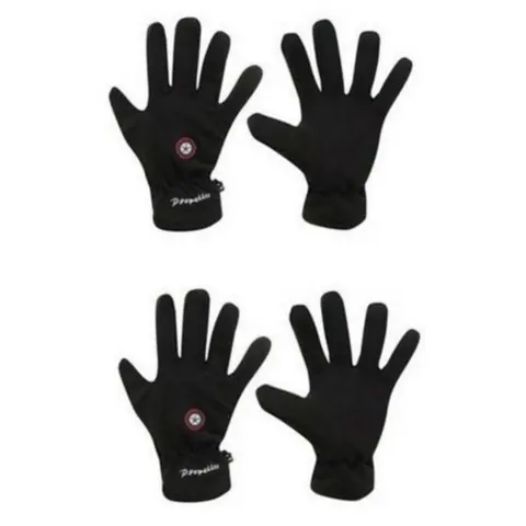 Gants - PROPELLER - Noir - Polaire - Taille XL - Respirant - Doublure douce