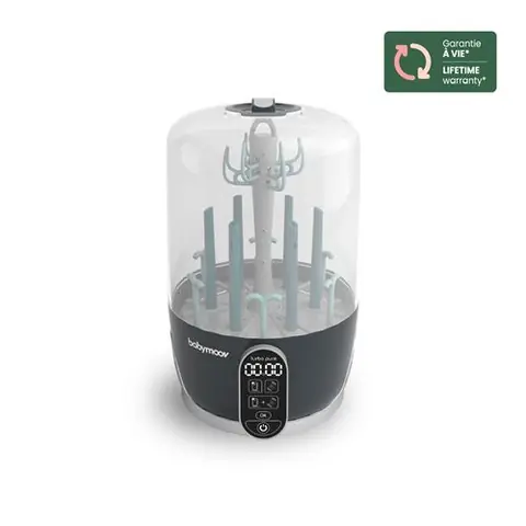 Stérilisateur de biberon Babymoov Turbo Pure Blanc Gris