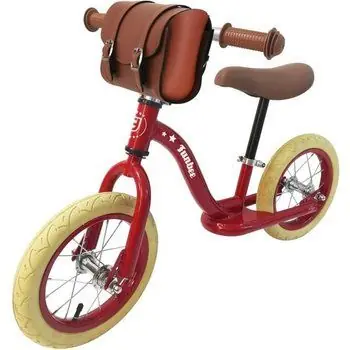 FUNBEE - Draisienne 12-- Retro avec Sacoche pour enfant - Rouge