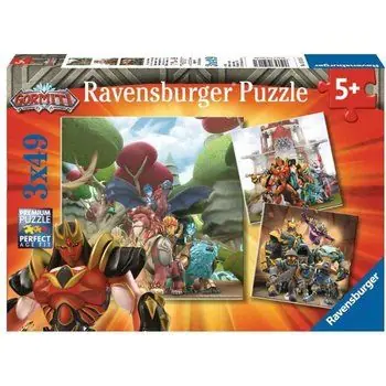 GORMITI Puzzles 3x49 pièces - Le Bien contre le Mal - Ravensburger - Lot de puzzles enfant - Dès 5 ans