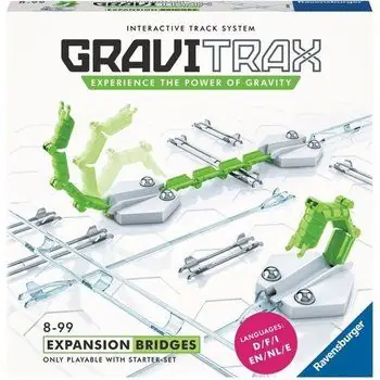 GraviTrax Set d'extension Ponts/Rails - Jeu de construction STEM - Circuit de billes créatif - Ravensburger  13 pièces - dès 8 ans