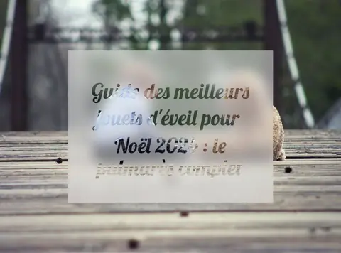 Guide des meilleurs jouets d'éveil pour Noël 2024 : le palmarès complet