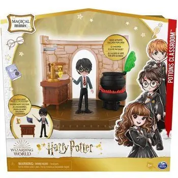 Harry Potter - Playset Cours de Potion Magical Minis - 6061847 - Figurine exclusive et Accessoires - Wizard World