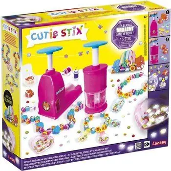 LANSAY - CUTIE STIX® - Set de Création Mes Bijoux Cristal - Dès 6 ans