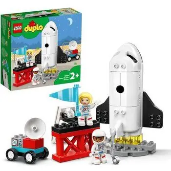 LEGO® 10944 DUPLO® Town Mission de la navette spatiale Jouet fusée pour enfants 2 ans et + avec figurines d'astronautes