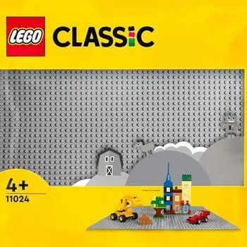 LEGO® 11024 Classic La Plaque De Construction Grise 48x48, Socle de Base pour Construction, Assemblage et Exposition