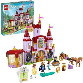LEGO® 43196 Disney® Le château de la Belle et la Bête, jouet du film Disney® avec mini figurines