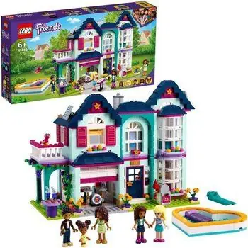 LEGO®  Friends 41449 La Maison Familiale d’Andréa, Jouet avec  Maison de Poupées, pour Enfant de 6 ans et plus Filles et Garçons
