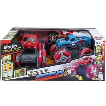 MAISTO RC - Pack de 2 Voitures Monster Truck Cyklone Drift + accessoires