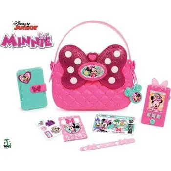 Minnie, Sac Fashion, 8 accessoires, avec fonctions sonores et lumineuses, Jouet pour enfants dès 3 ans, MCN08