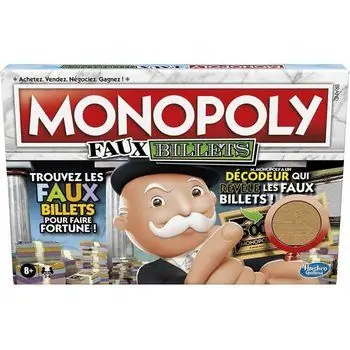 MONOPOLY - Faux billets - Jeu de plateau pour la famille et les enfants - à partir de 8 ans - inclut décodeur de M. MONOPOLY -