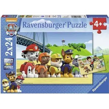PAT' PATROUILLE Puzzles 2x24 pièces - Chiens héroïques - Ravensburger - Lot de puzzles enfant - Dès 4 ans
