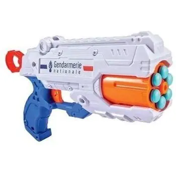 PISTOLET XSHOT Gendarmerie - Barillet rotatif 6 coups - 16 Flèches